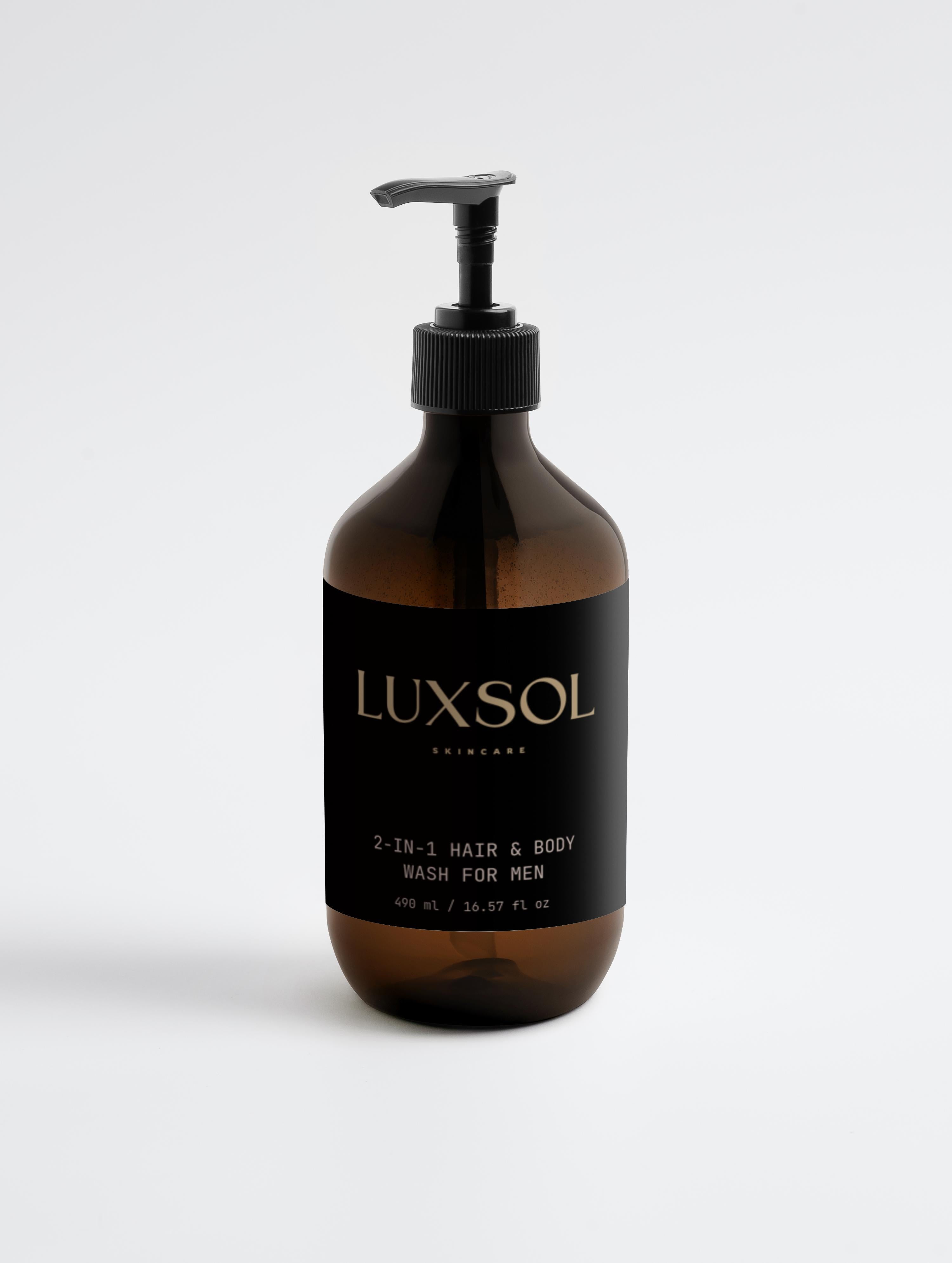 2-in-1 matu un ķermeņa mazgāšanas līdzeklis vīriešiem